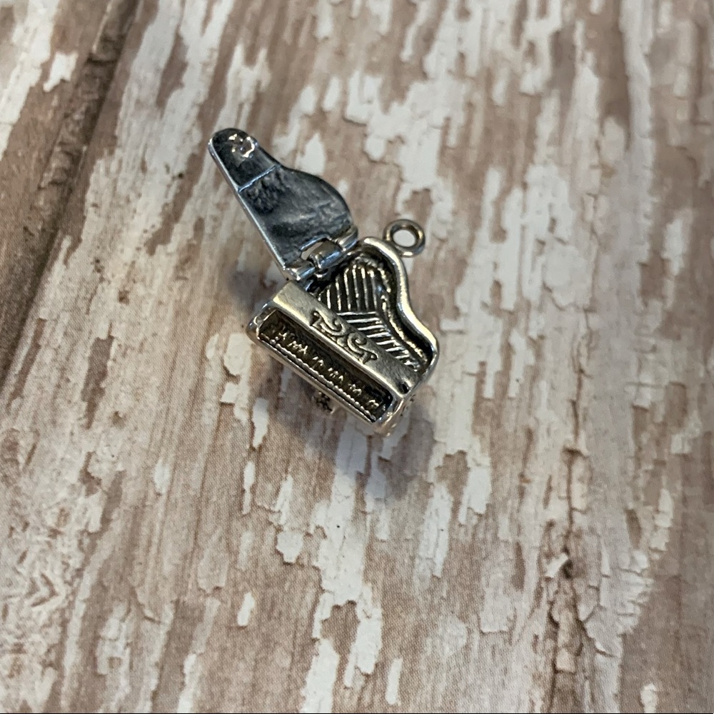 Baby Grand Piano Sterling Silver Charm Zia Brand Rare